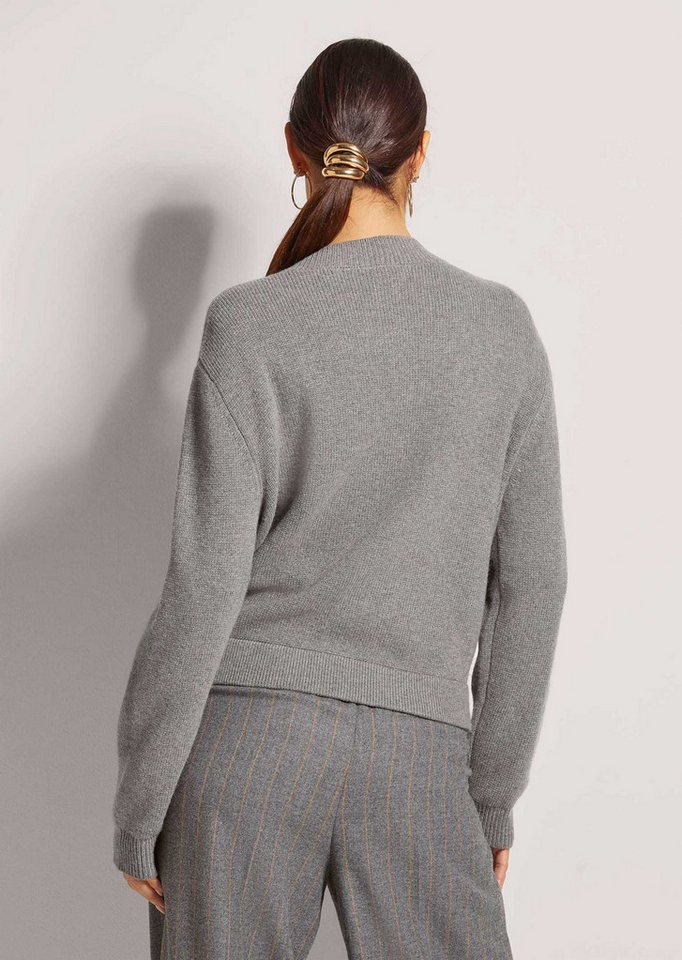 MADELEINE Strickjacke Sportiver Strick-Blouson mit Reißverschluss Eleganter Blouson mit Stehkragen und Zipper, Langarm – Bild 2 von 5