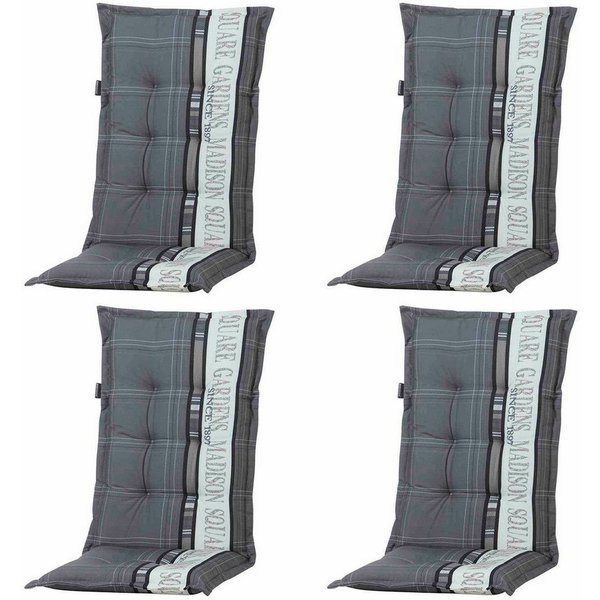 Madison Hochlehnerauflage Garden, (Set, 4 St., 4x Auflagen für Hochlehner/Klappsessel, OTTOs Choice), Baumwolle/Polyester