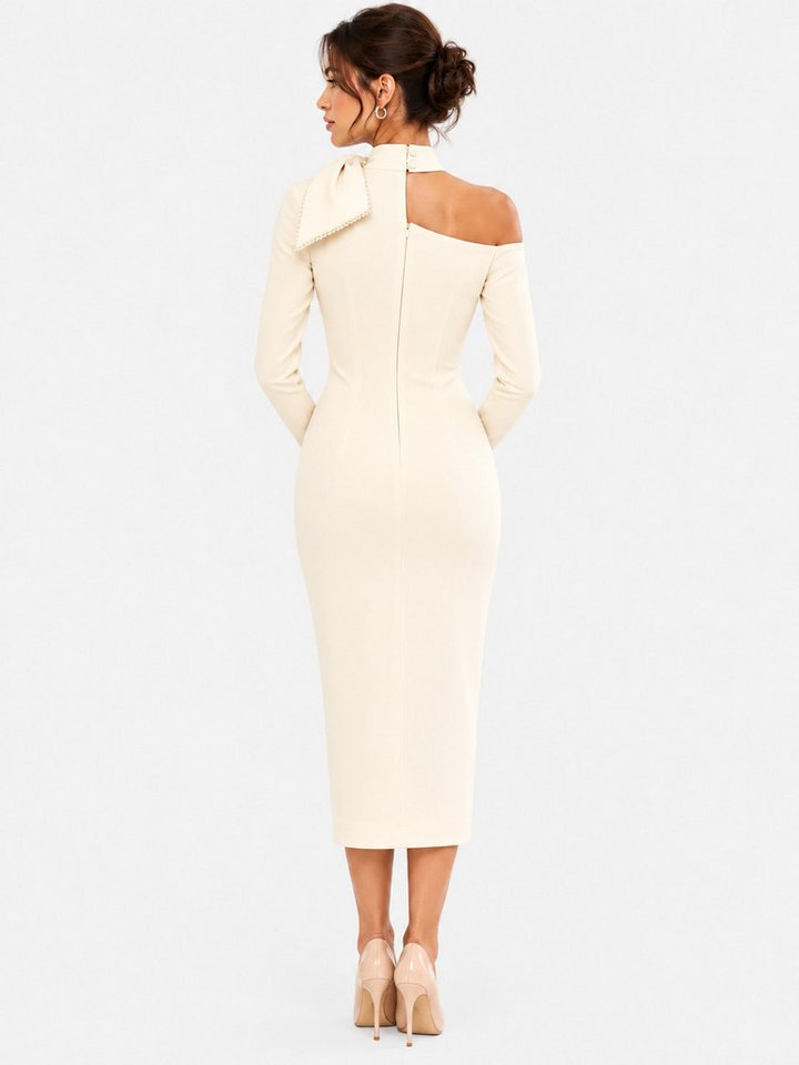MADNEZZ Maxikleid Maxikleid milan cream – Bild 2 von 3