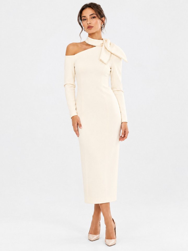 MADNEZZ Maxikleid Maxikleid milan cream – Bild 3 von 3