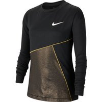 NIKE Mädchen Trainingsshirt "Nike Pro Warm" Langarm, Größe L in Schwarz