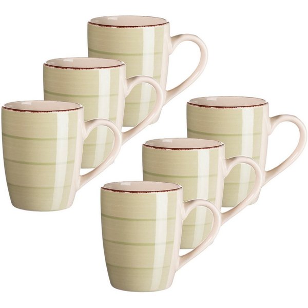 MÄSER Becher LUMACA, 6-tlg., Steinzeug