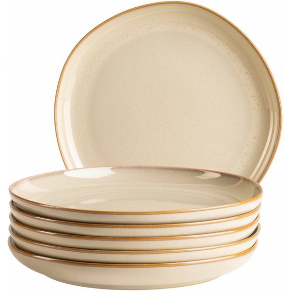 MÄSER Dessertteller Cordelia, Teller Set aus Steinzeug, (6 St), Geschirr-Set