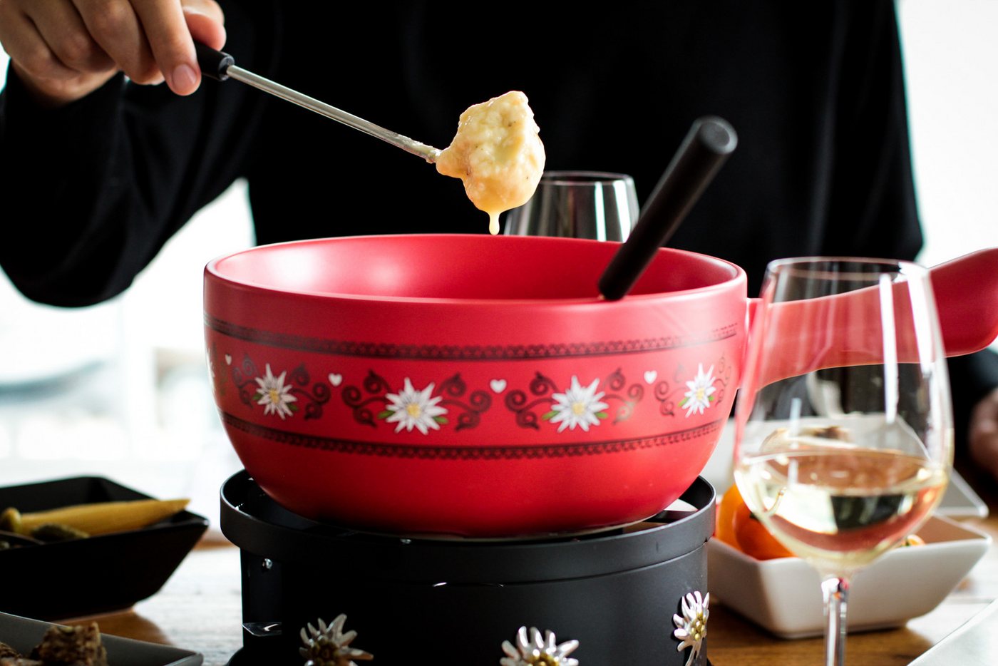MÄSER Fonduetopf, Keramik (Set, 11-tlg) – Bild 4 von 4