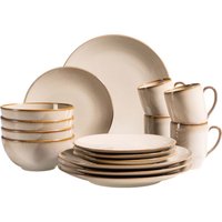 Mäser Geschirr-Set 16-tlg. "Ossia" Steinzeug, beige