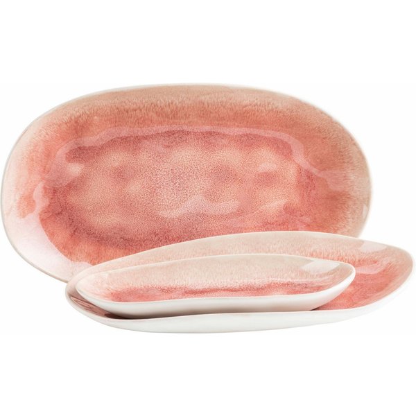 MÄSER Servierplatte Frozen, Servierplatten-Set, Steinzeug, Steinzeug, (Set, 3-tlg)
