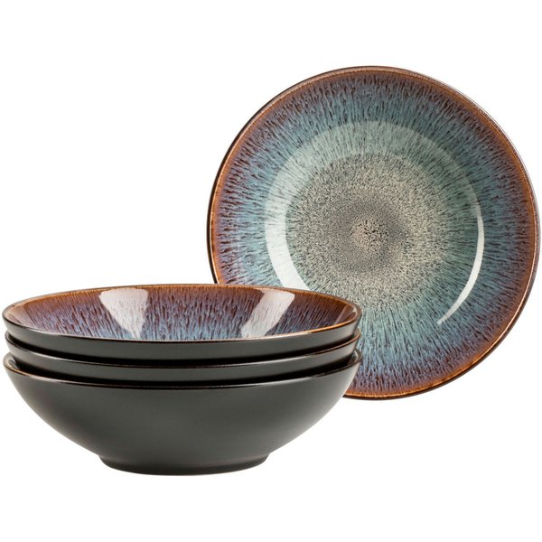 MÄSER Suppenteller TEONA, Teller Set, Steinzeug, (4 St)