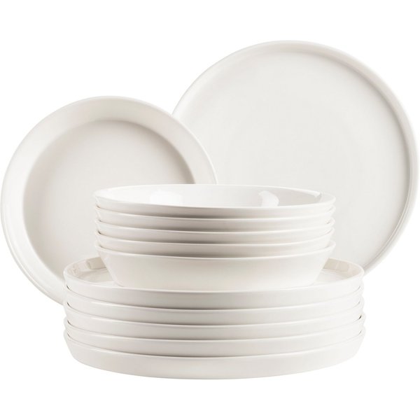 MÄSER Tafelservice SITA, aus Porzellan (12-tlg), 6 Personen, Porzellan, Teller Set, Geschirr-Set, Service