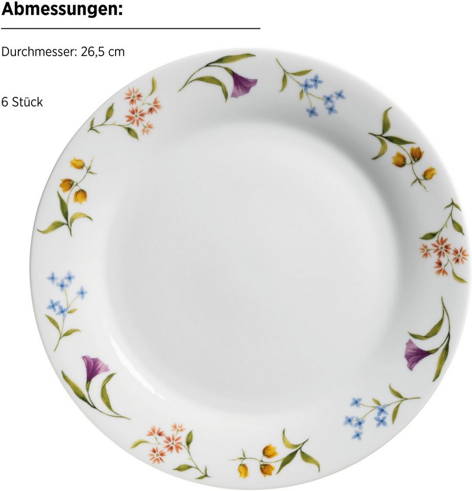 MÄSER Tafelservice Zosma (18-tlg), 6 Personen, Porzellan, Teller Set – Bild 4 von 4