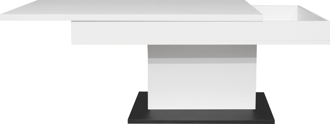 Mäusbacher Couchtisch Lift Couchtisch, höhenverstellbar 58-77cm,Tischplatte aufziehbar, Staufach, 110cm breit – Bild 5 von 5