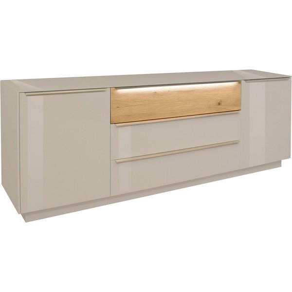Mäusbacher Lowboard Nova (Packung), Lowboard, BHT 214/71/42 cm, inkl. Griffbeleuchtung, Türdämpfung