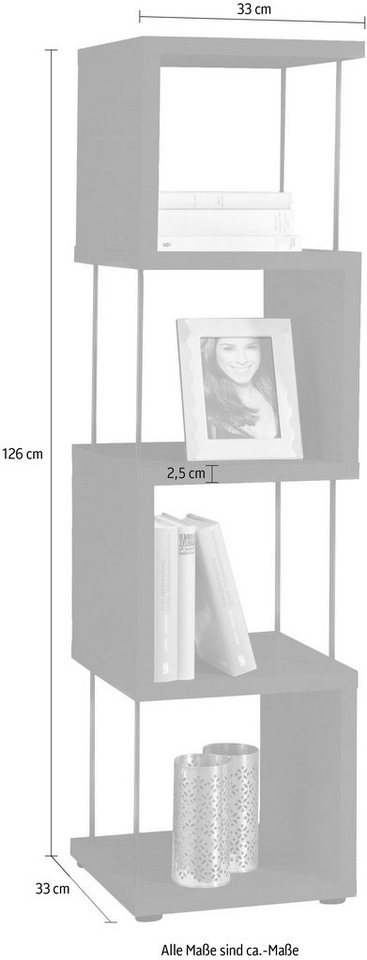Mäusbacher Standregal Sticks Regale, Breite 33 cm – Bild 3 von 4