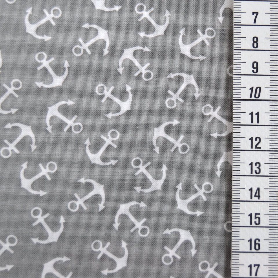 MAGAM-Stoffe Stoff "Anker", Mode Baumwollstoff ÖKO-TEX Meterware ab 50cm – Bild 3 von 5