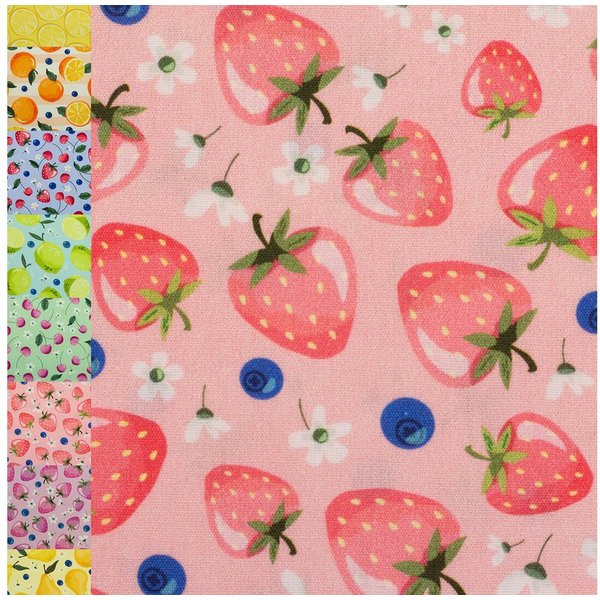 MAGAM-Stoffe Stoff "Früchte", Deko Baumwollstoff ÖKO-TEX Meterware ab 50cm