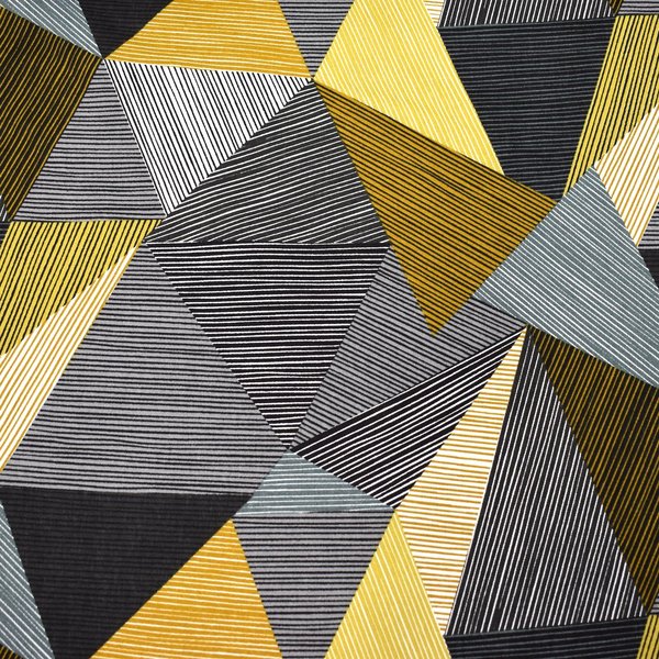 MAGAM-Stoffe Stoff "Helsinki", Baumwollstoff Dreiecke Muster Kinder ÖKO-TEX Meterware ab 50cm