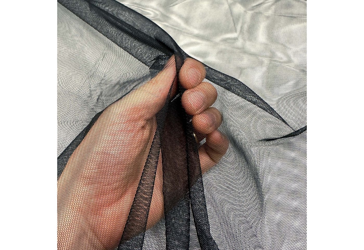 MAGAM-Stoffe Stoff "Jasmin", weicher Tüllstoff für Bekleidung Deko Soft Tüll Meterware – Bild 3 von 5