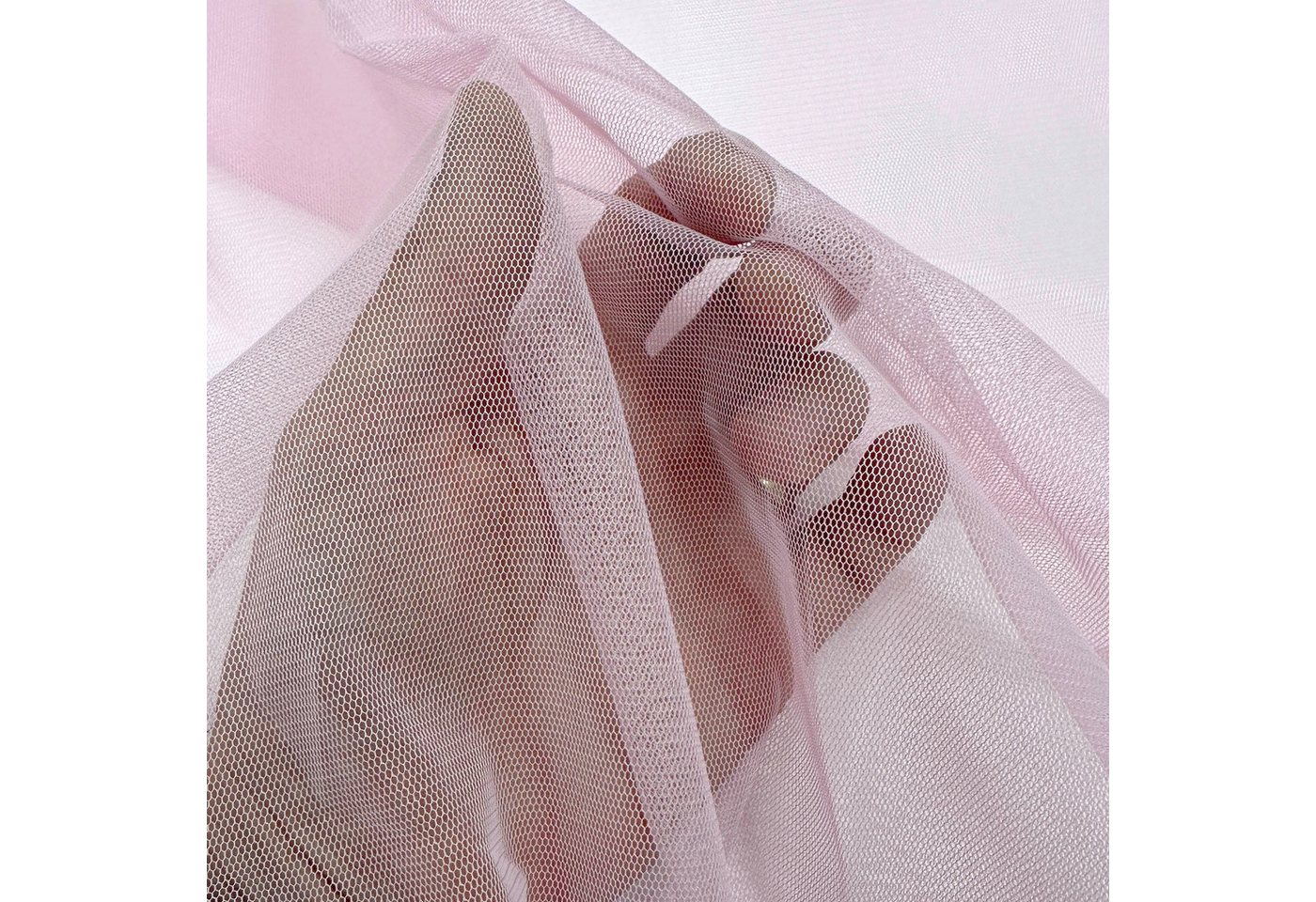 MAGAM-Stoffe Stoff "Jasmin", weicher Tüllstoff für Bekleidung Deko Soft Tüll Meterware – Bild 3 von 5