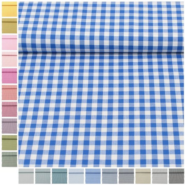 MAGAM-Stoffe Stoff "Mona", Vichy Karo groß Baumwollstoff aus Niederlande ÖKO-TEX Meterware 50cm