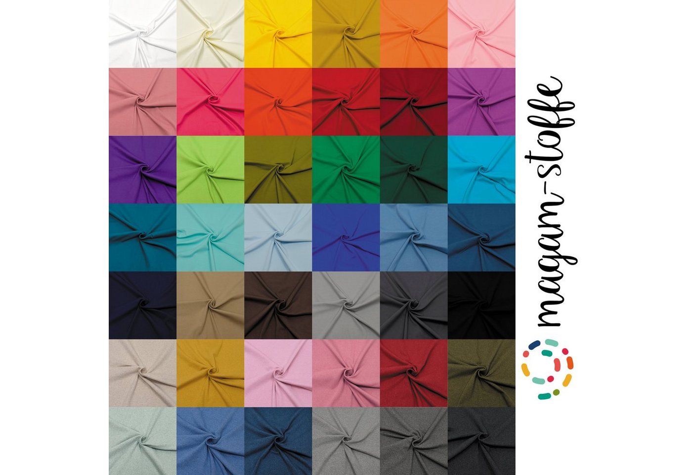 MAGAM-Stoffe Stoff "Noah", Bündchenstoff Feinstrick uni einfarbig ÖKO-TEX Meterware ab 50cm – Bild 5 von 5