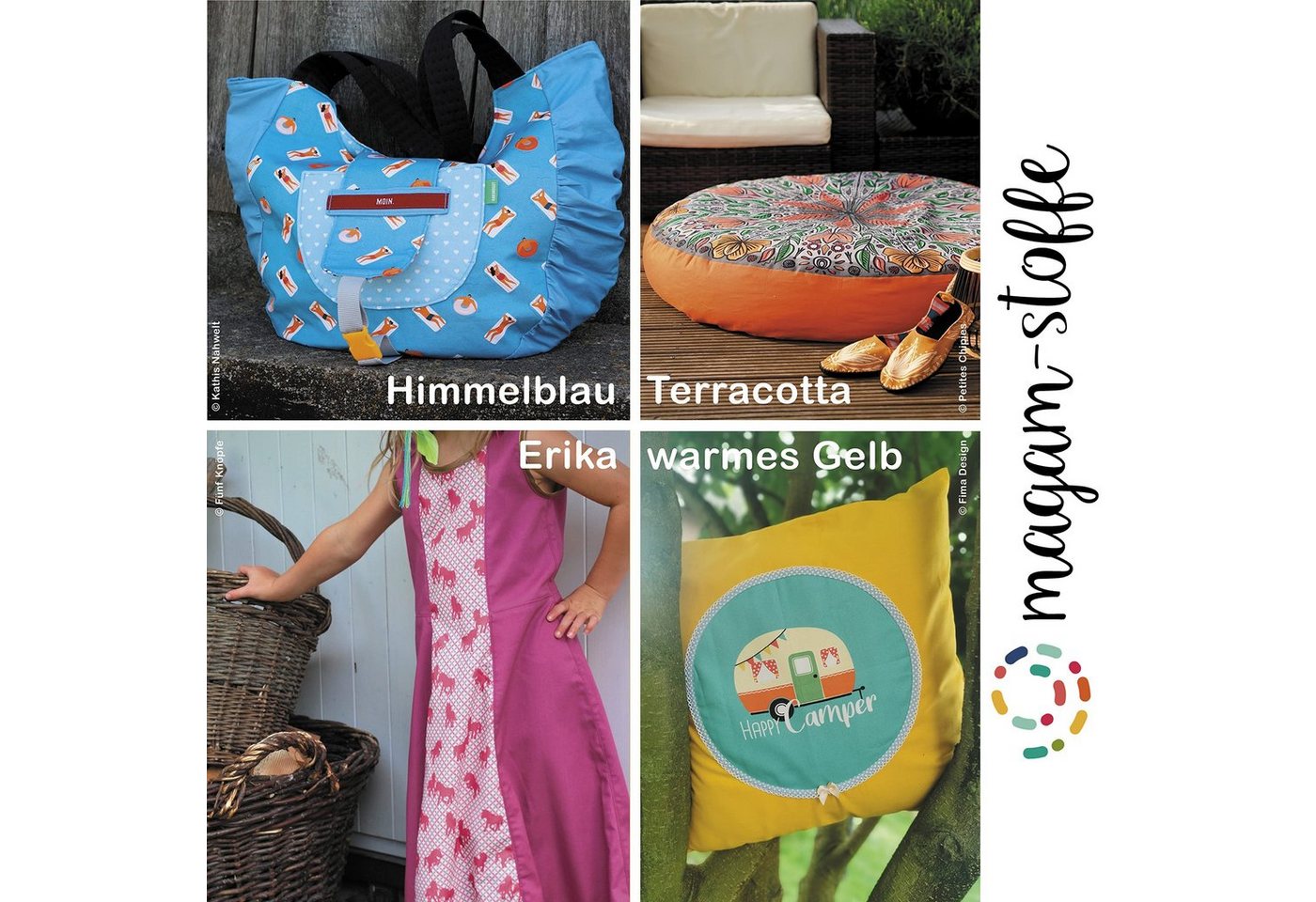 MAGAM-Stoffe Stoff "Sophie", Baumwollstoff uni 100% Baumwolle ÖKO-TEX Meterware ab 50cm – Bild 5 von 5