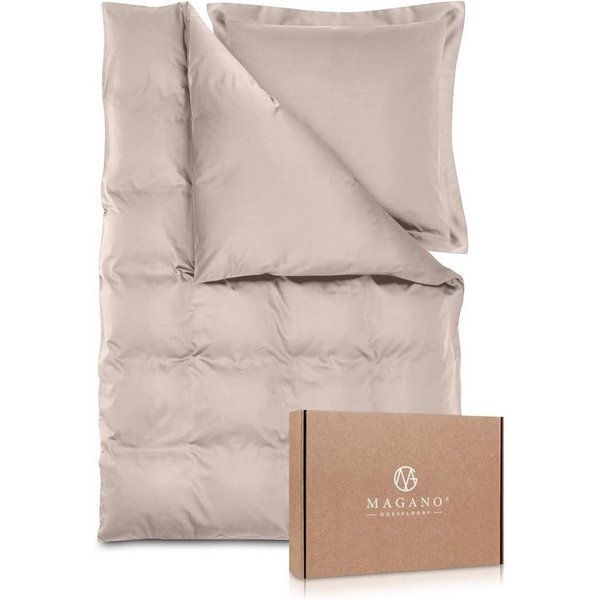 MAGANO Bettwäsche, Luxus Bambus & Baumwolle Satin, 400 TC Luxusqualität, Hypoallergen, Thermoregulierend, Kühlend