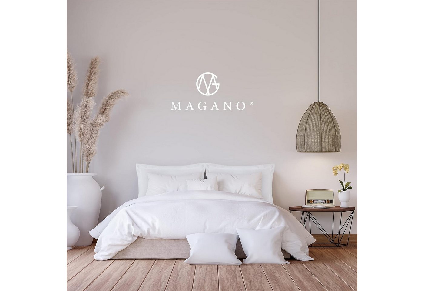 MAGANO Bettwäsche, Luxus Bambus & Baumwolle Satin, 400 TC Luxusqualität, Hypoallergen, Thermoregulierend, Kühlend – Bild 2 von 5