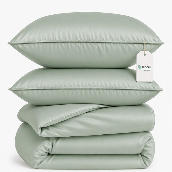 MAGANO Bettwäsche, Luxus 100% TENCEL ™ Lyocell, 400 TC Fadendichte, Hypoallergen, Thermoregulierend