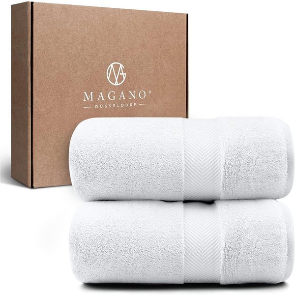 MAGANO Handtücher Set, Bambus & Baumwolle, Luxusqualität, (Set, 2-St), Gewebedichte 600g/m², Handtuch 50x70 cm oder Duschhandtuch 70x140 cm