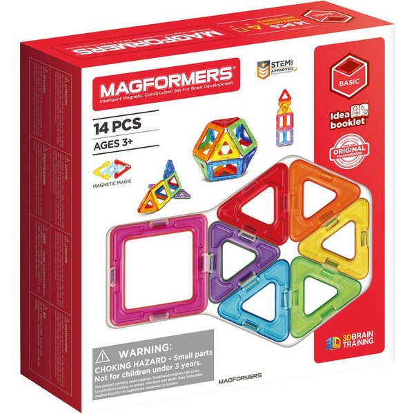 MAGFORMERS Magformers Basic 14 Teile Magnetspielbausteine, (14 St)