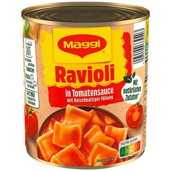 MAGGI Fertiggericht, Ravioli in Tomatensauce, 800 g