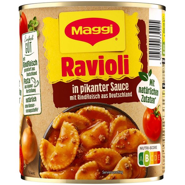 MAGGI Fertiggericht, Maggi Ravioli in pikanter Soße