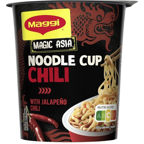 MAGGI Fertiggericht, Maggi 5 Minuten Terrine Magic Asia Noodle Cup Chili Packung 75g