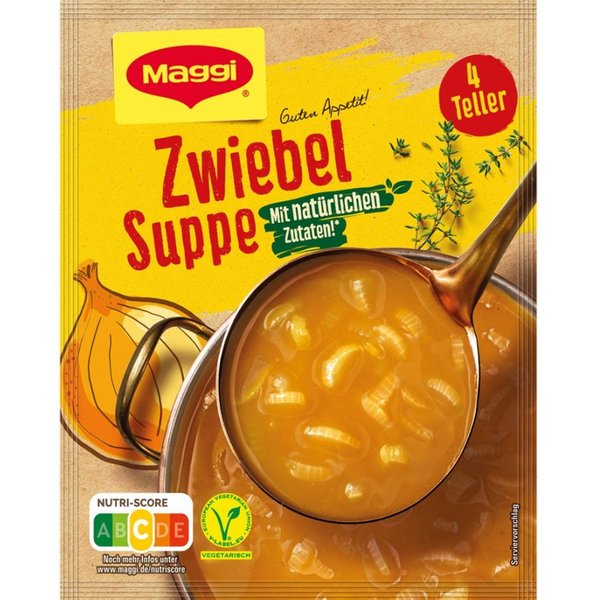 MAGGI Fertiggericht, Maggi Guten Appetit Zwiebelsuppe mit natürlichen Zutaten 55g