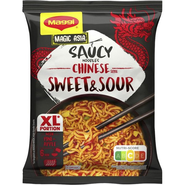 MAGGI Gewürz, Maggi Magic Asia Saucy Noodles Chinese Style Sweet and Sour 128g