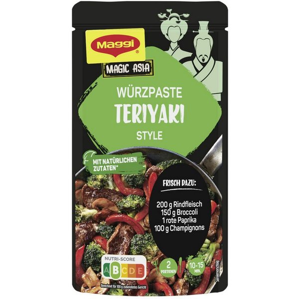 MAGGI Gewürzpaste, Maggi Magic Asia Würzpaste für Teriyaki Style Rindfleisch 65g