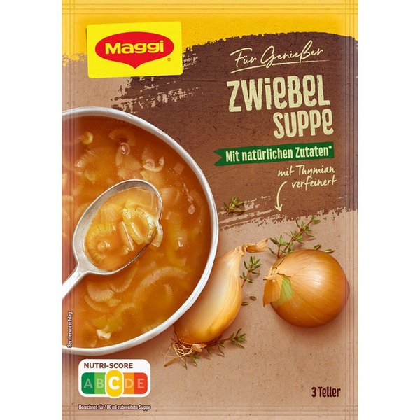 MAGGI Saucen, Maggi Für Genießer köstliche Zwiebelsuppe mit natürlichen Zutaten 56g