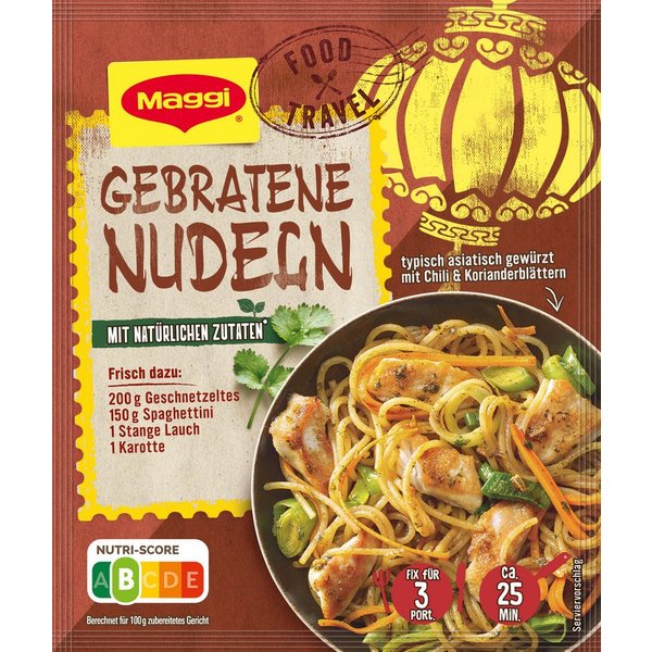 MAGGI Saucen, Maggi Fix Frisch Gebratene Nudeln Wuerzmix herzhaft lecker 26 g