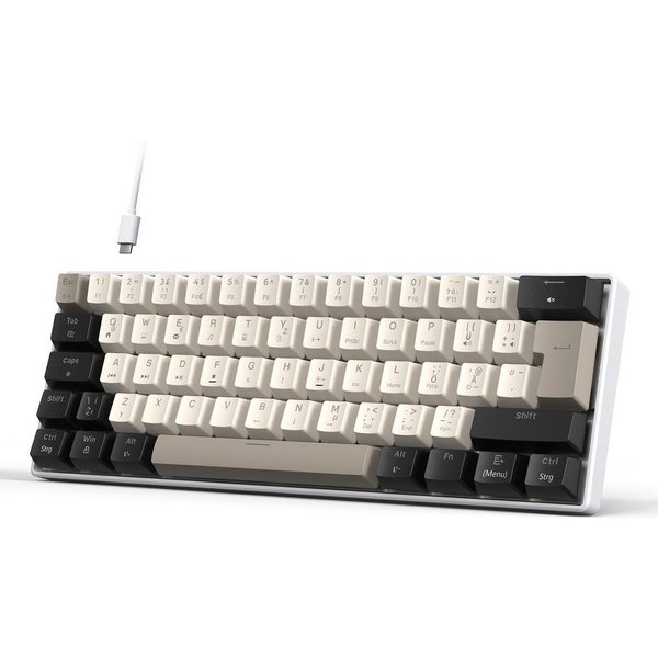 MAGIC-REFINER MAGIC-REFINER MK37 Deutsches Layout 8000Hz Rapid Trigger-Tastatur Gaming-Tastatur (Deutsches Layout,8000Hz,RT)