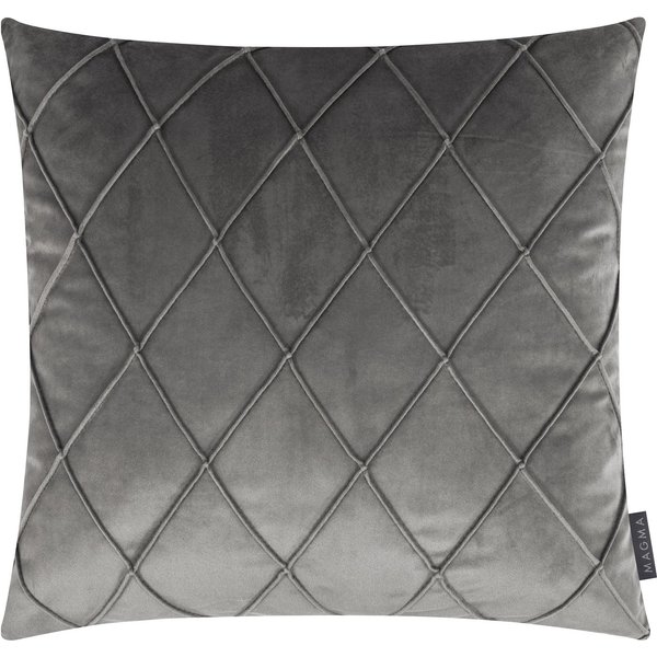 Magma Heimtex Dekokissen NOBLESS, 50x50cm, Kissenhülle, Rauten-Steppung, modern, luxuriösen Look