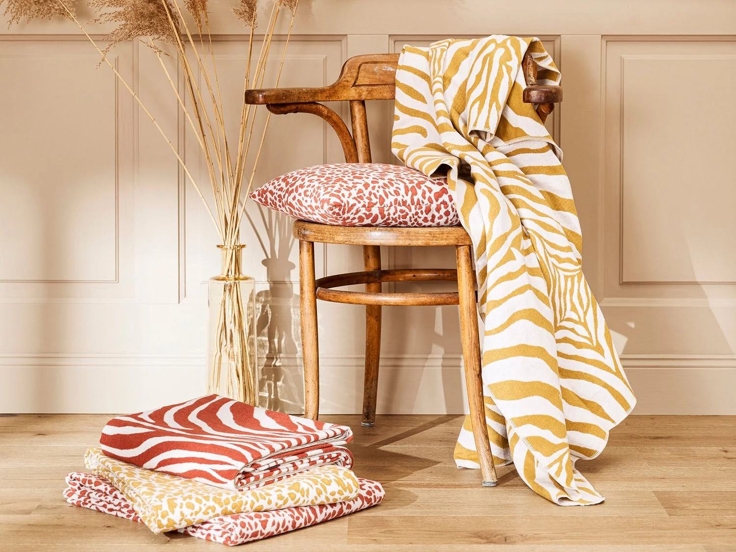 MAGMA Plaid LEOPARDO (Rost) – Bild 2 von 2