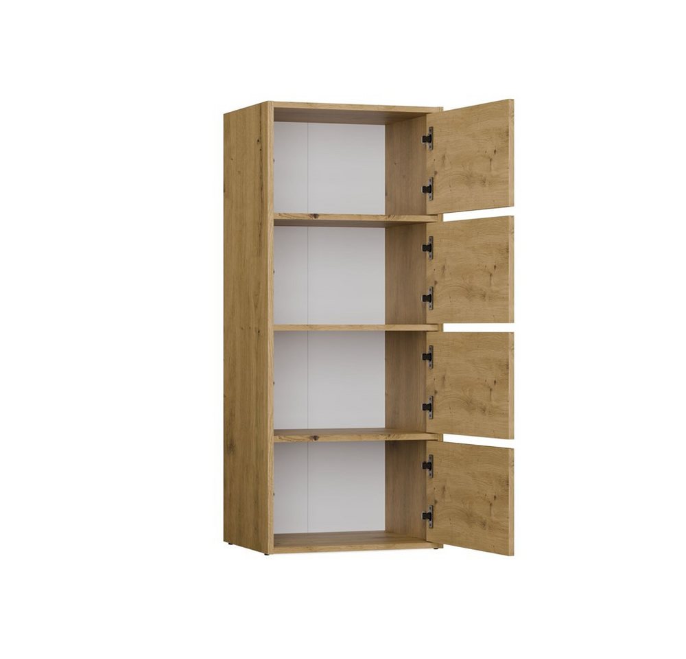 MAGOWA Kommode ALMA moderne Kommode mit TIP-ON System (perfekt kombinierbar), Höhe: 119 cm - Breite: 50 cm - Tiefe: 40 cm – Bild 4 von 5