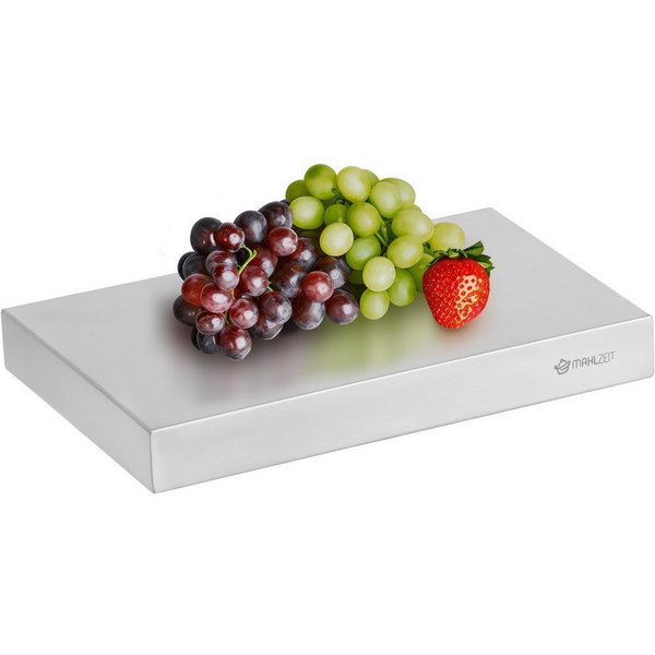 Mahlzeit Servierplatte Kühlplatte, 32,5 x 17,6 x 4,5 cm, Serviertablett für GN 1/3, Edelstahl