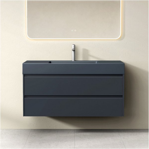 Mai & Mai Badmöbel-Set Badezimmermöbel 120cm Waschbecken Waschtisch mit Unterschrank Deep