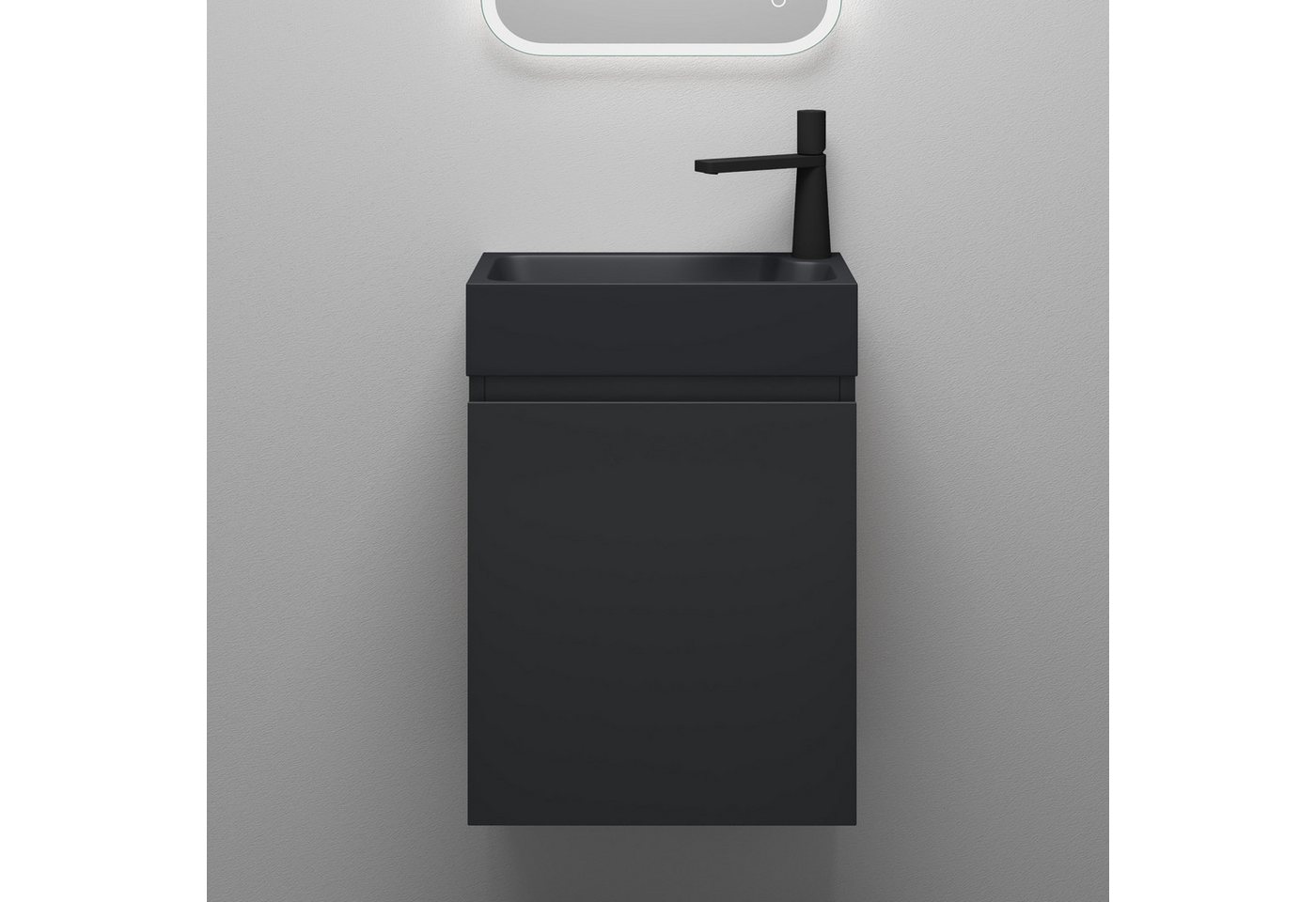 Mai & Mai Badmöbel-Set Gäste Wc Waschbeckenunterschrank Waschtisch mit Unterschrank P02 – Bild 2 von 5