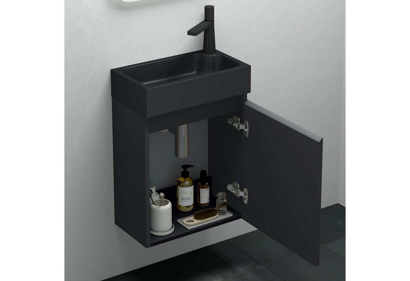 Mai & Mai Badmöbel-Set Gäste Wc Waschbeckenunterschrank Waschtisch mit Unterschrank P02 – Bild 5 von 5