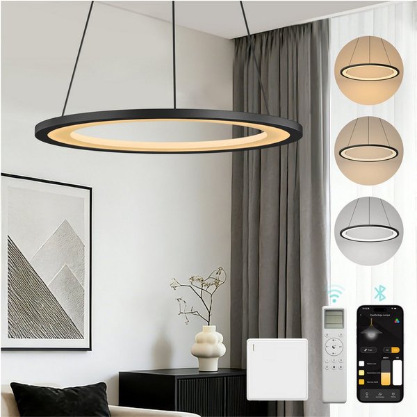 Mai & Mai Pendelleuchte Hängeleuchte pendellampe Farbtemperatur3000–6000K CRI≥95 Luvina01, LED-Pendelleuchte, mit hoher Farbwiedergabe,