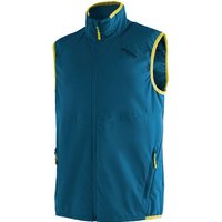 MAIER SPORTS Herren Weste Brims Vest Softshellweste, Größe 54 in Blau