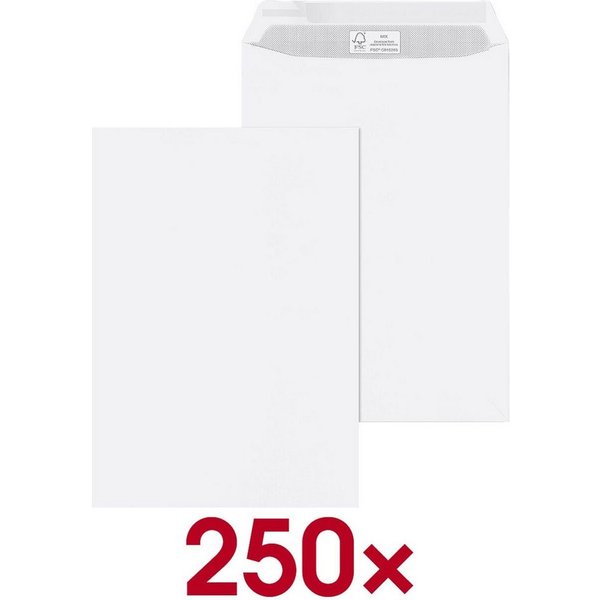 MAILMEDIA Briefumschlag, Format C4, 32,4/22,9 cm, ohne Fenster
