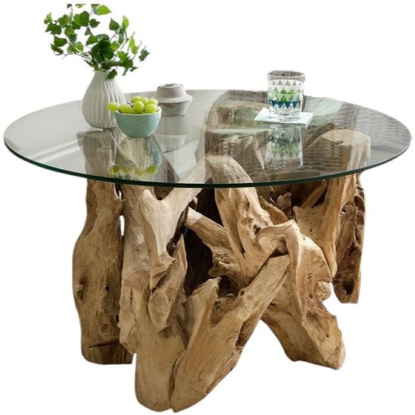 Main Möbel Couchtisch Couchtisch 80cm "Java" recyceltes Holz