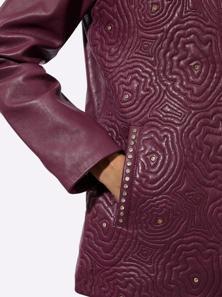 Mainpol Winterjacke Lammnappa-Lederjacke Langarm – Bild 4 von 5